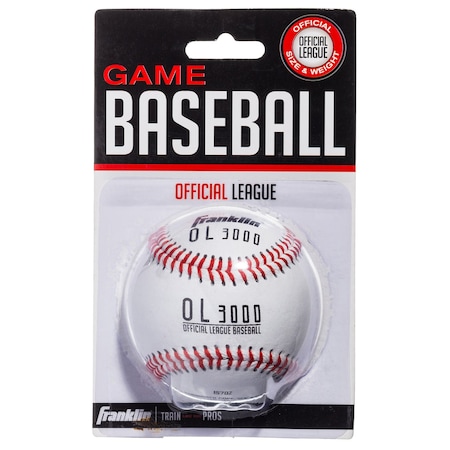 Franklin Sports Franklin Official League White Leather Baseball 9 in. 1 pk 1570
